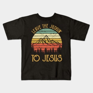 Vintage Christian Leave The Judgin' To Jesus Kids T-Shirt